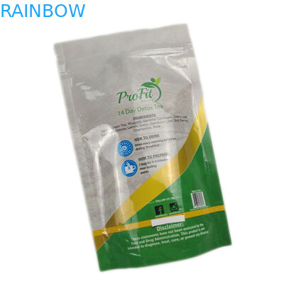 کیسه های بسته بندی چای سطحی براق Zip Lockable