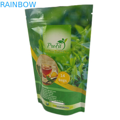 کیسه های ایستاده فویل بسته شده با براق پایان