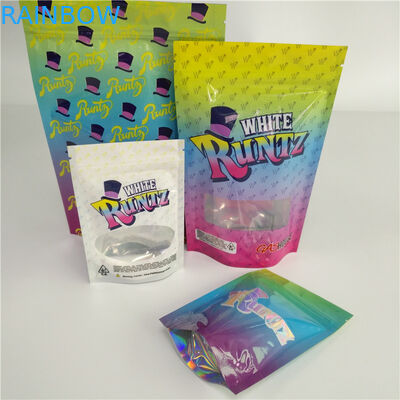 بسته بندی بسته های کیسه های پلاستیکی CBD Weed Stand Up Gravure