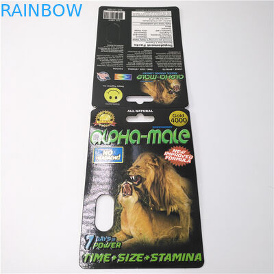 کارت بسته بندی کاغذ پلاستیکی قرص های سفارشی CMYK Color