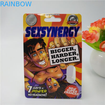 کارت بسته بندی کاغذ پلاستیکی قرص های سفارشی CMYK Color