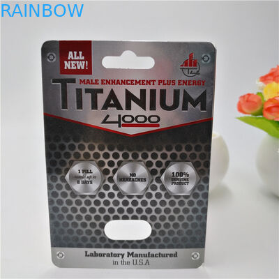 کارت بسته بندی کاغذ پلاستیکی قرص های سفارشی CMYK Color