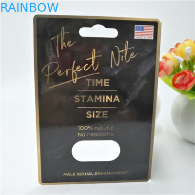 کارت بسته بندی کاغذ پلاستیکی قرص های سفارشی CMYK Color