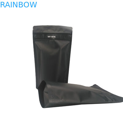 بسته بندی پلاستیکی کیسه های پلاستیکی مات دو فشرده CMYK Black Matte