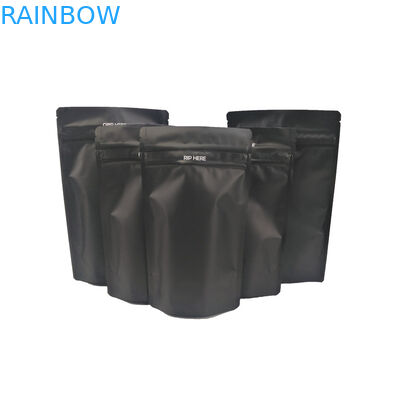 بسته بندی پلاستیکی کیسه های پلاستیکی مات دو فشرده CMYK Black Matte