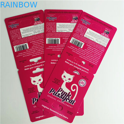 Rhino 69 لوازم جانبی نر بسته بندی قرص های جنسی بسته بندی کپسول کارت 3D برای نمایش