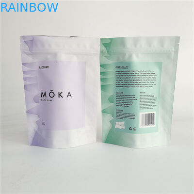 کیسه بسته بندی بدنه مخصوص پاک کننده بدن Ziplock Pouch را برای نمک حمام با فویل داخل آن قرار دهید