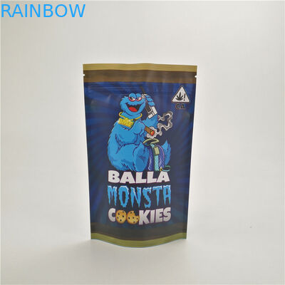 کیسه های ضد خلوص کودک سفارشی ضدعفونی علف های هرز CBD runtz جنگل کوکی ها ایستاده کیسه