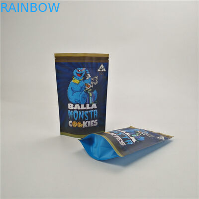 کیسه های ضد خلوص کودک سفارشی ضدعفونی علف های هرز CBD runtz جنگل کوکی ها ایستاده کیسه