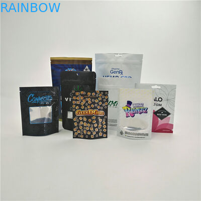 نمونه کیسه های CBD ضد کودک سفارشی رایگان کیسه دارویی کوکی کوپه runtz ، دارای پنجره