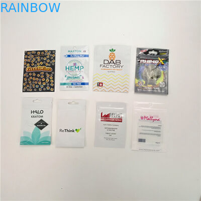 کیسه های ضد انعطاف پذیر کودک کیسه های پلاستیکی مخصوص کیسه های CBD runtz کوکی کوکی دارویی را با پنجره سفارشی کرد