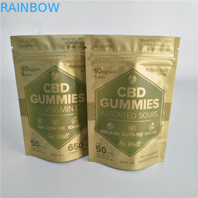 5oz 50mg Cbd Gummies Pouch VMPET Stand Up Ziplock Pouch