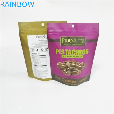 فویل آلومینیوم خلا lock قفل زیپ بسته بندی mylar ایستاده کیسه آجیل مواد غذایی بسته بندی کیسه های پلاستیکی