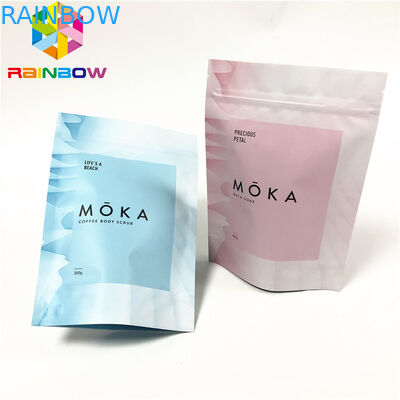 کیسه های ایستاده فویل چند لایه با کیسه های زیپلاک چاپ سفارشی برای کیسه های بسته بندی سفارشی میان وعده / بدن