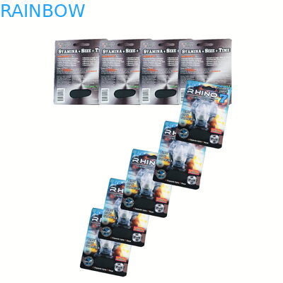 جعبه بسته بندی برای قرص های بزرگ طبیعی طبیعی کپسول بزرگ شدن ماده گیاهی RHINO 7