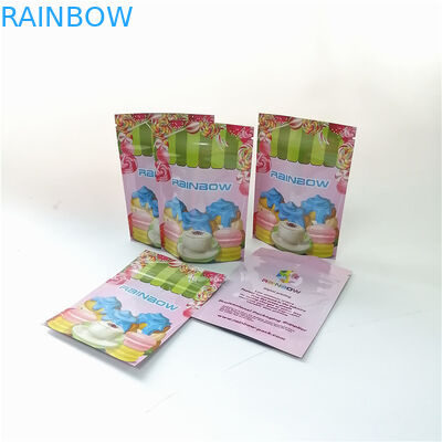 فویل آلومینیومی گلدان 3.5oz ایستاده کیسه زیپ چاپ دیجیتال کیسه کیسه های بسته بندی پودر مالتار