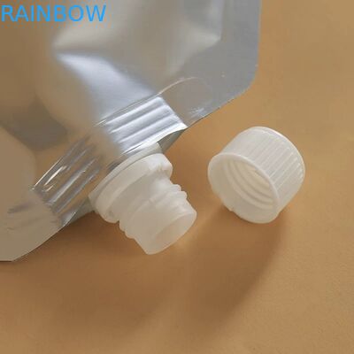 فویل بسته بندی کیسه ای نقره ای ساده نقره ای ایستاده در بسته های فنجان آبجو مایع Sanitizer