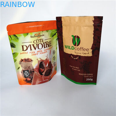 بایستید کیسه های فویل گاست بسته بندی کیسه های قهوه آسیاب ضد آب با شیر