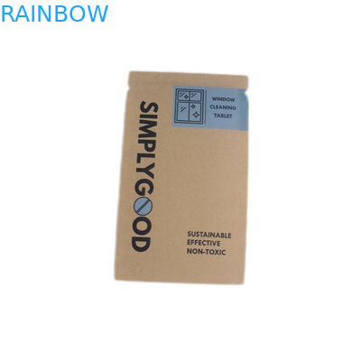 مواد قابل بازیافت کیف های کاغذی سفارشی قهوه ای کرافت برای بسته بندی لوازم آرایشی