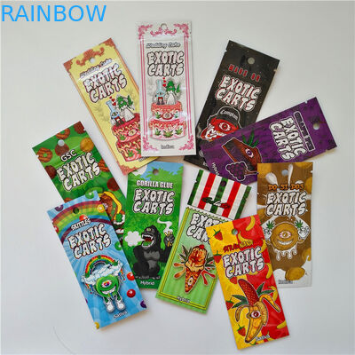 3.5 گرم 1/8 اونس ضد بوی ضد عفونی کننده قفل زیپ کودک مقاوم در برابر خروجی Mylar برای بسته بندی Gummies گل کنف CBD