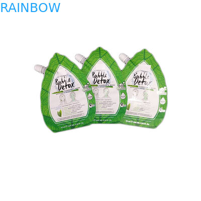 طراحی سفارشی بسته بندی کیسه فاقد نامنظم سبز با فویل