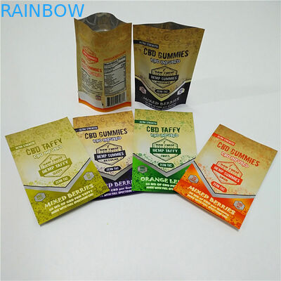 گل Ziplock برگ بذر Gummies خوراکی کیسه های بسته بندی علف های هرز کیسه های مقاوم در برابر کودک کیسه بخور چوب بسته بندی