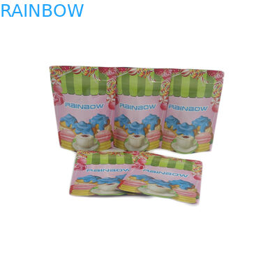 فویل سفارشی مینی براق 1G 1 / 8oz 1 / 4oz 1 / 2oz 1oz کیسه پلاستیکی زیپلاک کیک قندی برگ شیرینی آب نبات کیسه بسته بندی