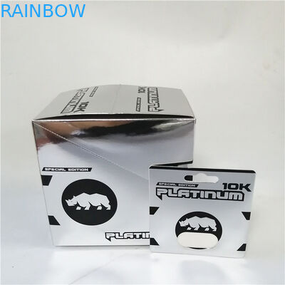 کارتهای جعبه کاغذی صورتی Pussycat نقش برجسته کارتهای جعبه نمایشگر تاول بسته بندی تقویت کننده داغ مهر زنی