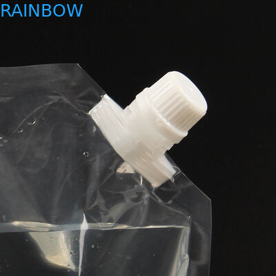 کیسه ایستاده مایع انرژی شفاف 50 میلی لیتر / 250 میلی لیتر با کیسه نوشیدنی فوران دار با بسته بندی فواره