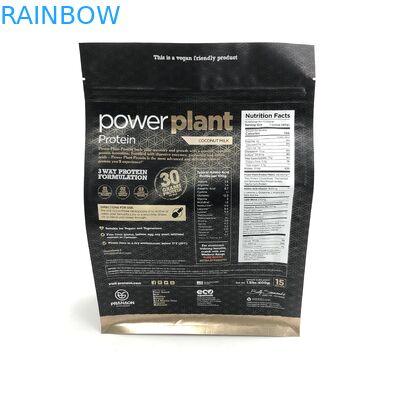 تخت پایین 500 گرم کیسه های بسته بندی پودر پروتئین VMPET CMYK