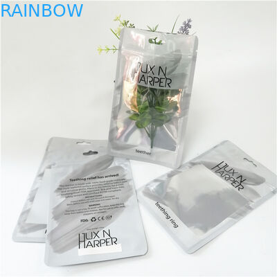 کیسه های تخت پلاستیکی هولوگرام پلاستیکی چاپ شده با زیپ برای بسته بندی قلم ابزار آرایش