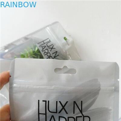 کیسه های تخت پلاستیکی هولوگرام پلاستیکی چاپ شده با زیپ برای بسته بندی قلم ابزار آرایش