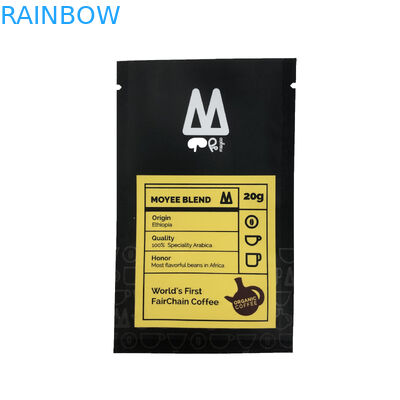 کیسه بسته بندی مواد غذایی کیسه ای تخت سه طرفه برای چاپ کیسه پلاستیکی دانه قهوه آب نبات