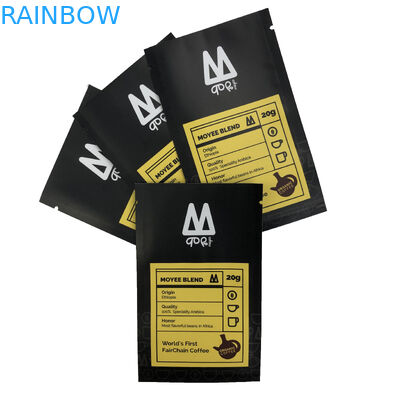 کیسه بسته بندی مواد غذایی کیسه ای تخت سه طرفه برای چاپ کیسه پلاستیکی دانه قهوه آب نبات