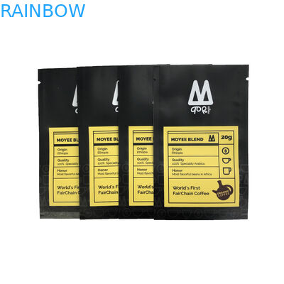 کیسه بسته بندی مواد غذایی کیسه ای تخت سه طرفه برای چاپ کیسه پلاستیکی دانه قهوه آب نبات