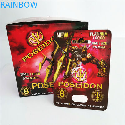 69 کارت کاغذ جنسی و تقویت کننده نر و جعبه بسته بندی موجود با گلوله