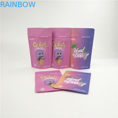 نرم سفارشی نرم بوی لمس 3.5 گرم 7 گرم کیسه های ایستاده برای کوکی های شاهدانه مقاوم در برابر کودک Doypack