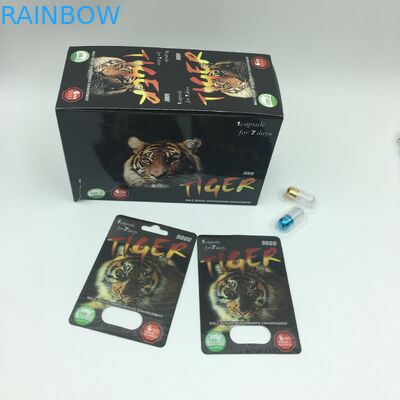 بسته های کپسول قدرت جنسی CMYK 350 گرم کارت های تاول 3D