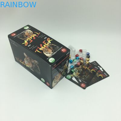 بسته های کپسول قدرت جنسی CMYK 350 گرم کارت های تاول 3D