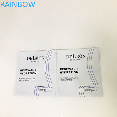 تخت ماسک سفید سفارشی نمونه آرایشی و بهداشتی نمونه ساشه کوچک کیف بسته بندی کرم