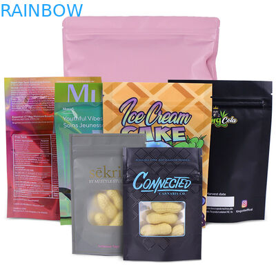 قفل زیپ فویل آلومینیومی کیسه Mylar مهر و موم CMYK MOPP