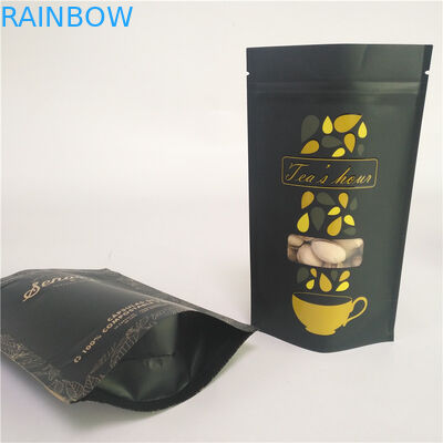 کیسه های کاغذی کرافت زیپ دار 250G 500G 80gsm PMS