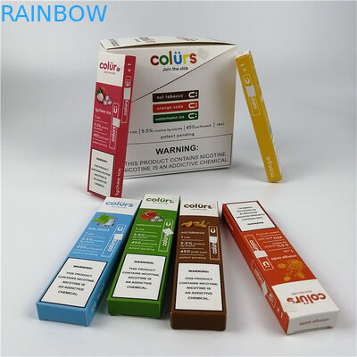 Vape Pens Cmyk Hologram کارت تاول کارتن جعبه مهر زنی داغ