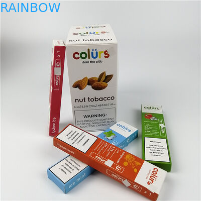 Vape Pens Cmyk Hologram کارت تاول کارتن جعبه مهر زنی داغ