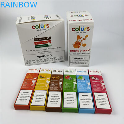 Vape Pens Cmyk Hologram کارت تاول کارتن جعبه مهر زنی داغ