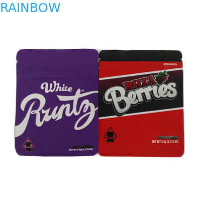 کیسه بسته بندی کلوچه های قابل بازیافت بسته بندی حشیش چاپ شده زیپ سفارشی / کیسه بسته بندی بذر حشیش ضد بو