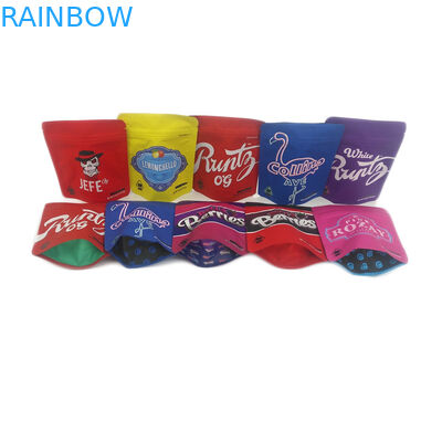 کیسه بسته بندی کلوچه های قابل بازیافت بسته بندی حشیش چاپ شده زیپ سفارشی / کیسه بسته بندی بذر حشیش ضد بو