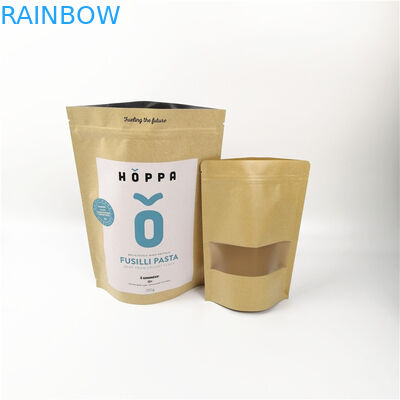 کاغذ کرافت Stand Up CYMK 6oz 8oz بسته بندی کیف اسنک