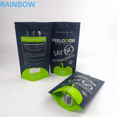 اسنک های خوراکی Mylar 110mic زیپ های ایستاده آرم سفارشی