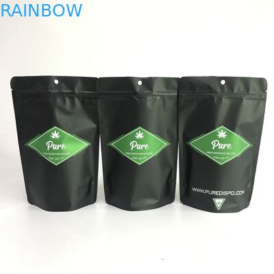 بسته بندی کیسه های پلاستیکی کیسه های Pantone Color Cannabiss Mylar